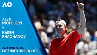 Alex Michelsen v Karen Khachanov Extended Highlights | Australian Open 2025 Third Round