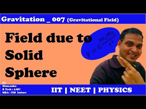 Chapter 8 Gravitation | Gravitational Field Due To Solid Sphere | IIT ...