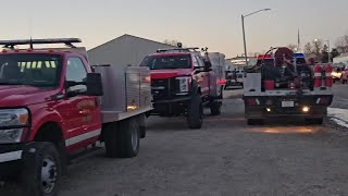 Vehicles from 46 agencies responding to wildfires in Custer County