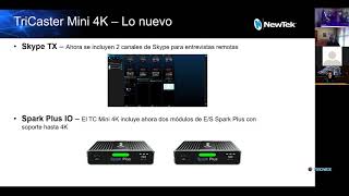 Seminario Web Re lanzamiento NewTek Tricaster Mini 4K