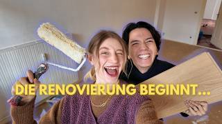 Apartment makeover: We renovate everything, paint the floor, and pick up the kitchen.