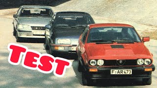 Test Opel Monza Ford Sierra XR4i Alfa Romeo GTV 80er Jahre