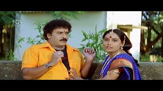 Shruti Saves Ravichandran From Rowdies Comedy Scene | Pandu Ranga Vittala Kannada Movie