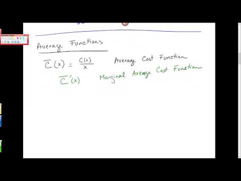 Marginal and Average Cost, Revenue and Profit Marginal and Average Cost, Revenue and Profit