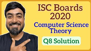 ISC Class 12 Computer Science Boards Theory 2020 Q8 | Binary Search in Java (Recursion)