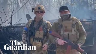 US volunteer soldiers appear in Ukraine frontline footage