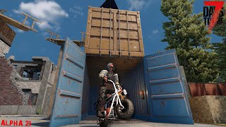 Busting out the New Ride! 🛵  7 Days To Die Alpha 21 - Lone Survivor (EP16)