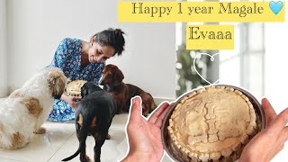 Baked cake for her birthday 🥺🧿🩵 || Tejaswini Anandkumar || #tejaswinianandkumar #youtubeindia