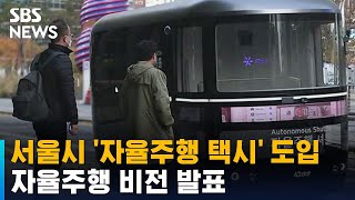 서울시 '자율주행 택시' 도입…자율주행 비전 발표 / SBS