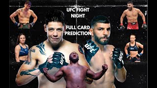 UFC Edmonton Full card predictions