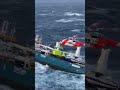 dutch ship had a hard time in storm