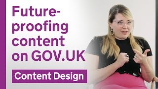 Future-proofing content on GOV.UK