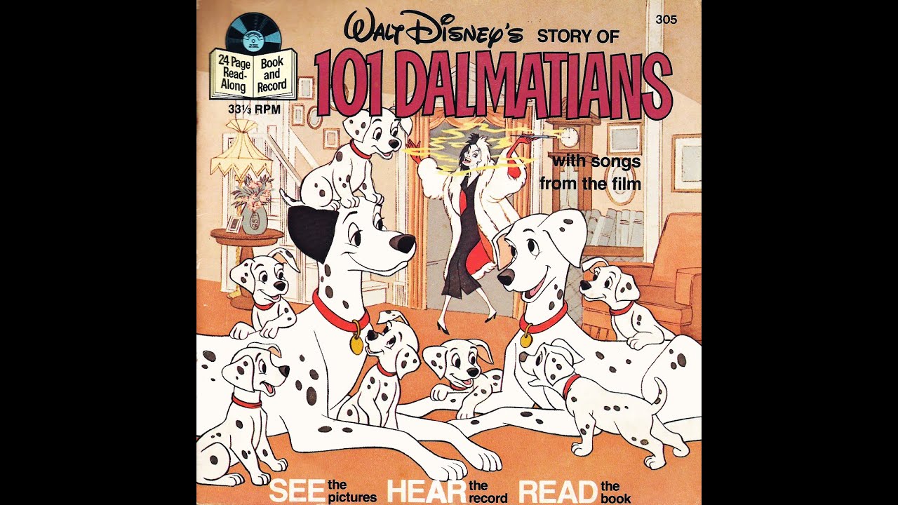 Walt Disney's Story Of 101 Dalmatians - 1982 Disneyland Read-Along ...