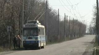 Obus in Antrazit, Ukraine Троллейбус в Антраците , Украина