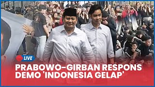 🔴 Prabowo-Girban Respons Mahasiswa yang Demo 'Indonesia Gelap', Foto Mayor Teddy Dibakar Massa