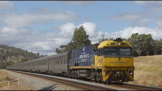 NR26 lead the Indian Pacific on 5AP8 through Brigadoon - Taken 19/11/22