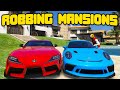 Robbing $15M Mansions And Cars In GTA 5 RP