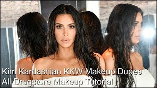 Kim Kardashian Makeup Tutorial | Drugstore Makeup Tutorial KKW Dupes!