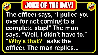🤣 BEST JOKE OF THE DAY! - A man runs a stop sign and gets pulled over by a sheri