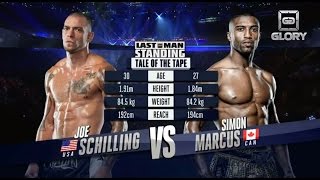 GLORY Last Man Standing - Joe Schilling vs Simon Marcus (Full Video)