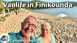 #165 Vanlife in Finikounda, Peloponnes, Sonne und Gewitter, Camping Loutsa, Griechenland 2023