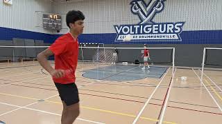 Drummondville Junior Jan 2025 BS U19 Renaud Pelletier vs Aayush Saha