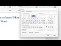 how to insert circled number white circle symbol in ms word