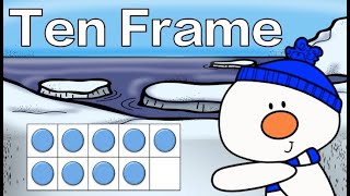 Winter: Ten Frame Subitizing: Math Brain Break