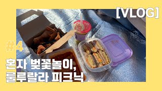 [Vlog] 안양천 벚꽃놀이, 보라매공원 피크닉, 소중한 사람과의 네번 째 브이로그