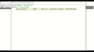 Using IDLE to create a Python script