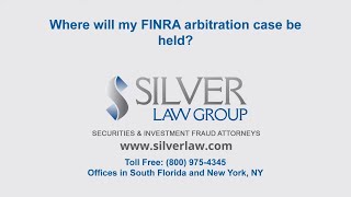 Where will my FINRA arbitration case be held?