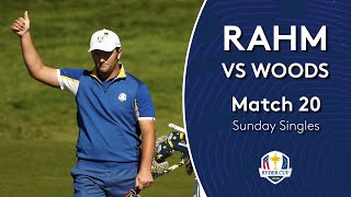 Jon Rahm vs Tiger Woods | Sunday Singles | 2018 Ryder Cup