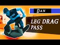 BJJ Guard Pass Idea #5 - Leg Drag Pass - demonstrated by Dan  ||  We Shall Pass !!