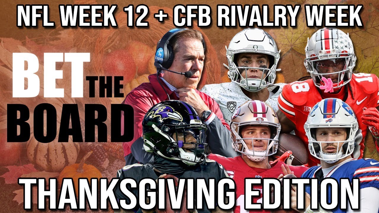 Thanksgiving Edition: NFL Week 12 + College Football Rivalry Week Picks ...