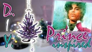 Purple Beaded Christmas Tree Ornament 🎄 Prince Inspired 💜 DIY