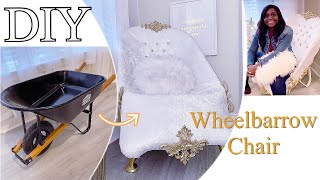 DIY CHAIR FROM A WHEELBARROW!!! Transformation DIY Using a Wheelbarrow