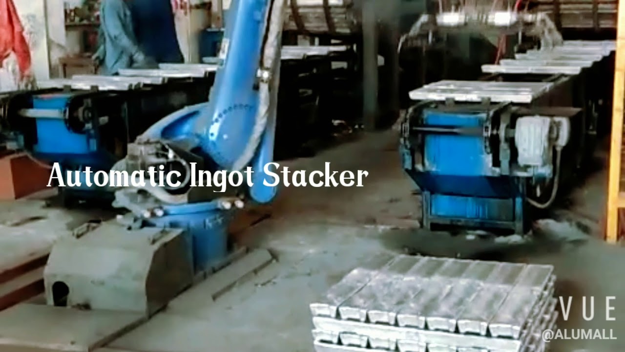 Automatic Aluminium Ingot Stacker For Adc12 Ingot Casting Youtube