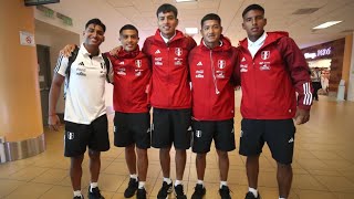 Selección peruana Sub 20 viajó esta mañana a Colombia para jugar Sudamericano
