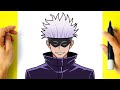 How to DRAW GOJO SATORU - Jujutsu Kaisen