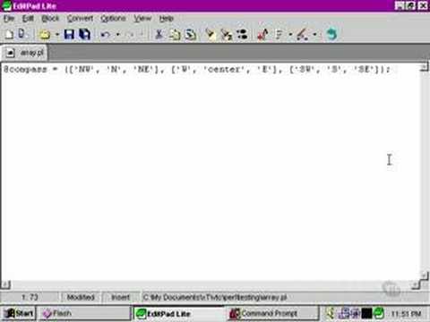 Perl Tutorials -Part 21 - Multidimensional arrays Perl Tutorials -Part 21 - Multidimensional arrays