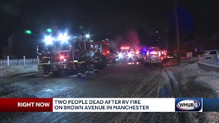 2 people dead after RV fire in Manchester, authorities say