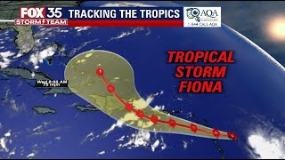 TRACKING TROPICAL STORM FIONA: Fiona expected to become hurricane
