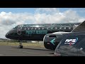 embraer e195 e2 flying display at farnborough airshow 2024 day1 22 07 2024 incl vertical takeoff