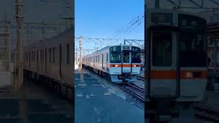 【音量注意】警笛を鳴らしながら豊橋駅に入線する311系 G1+G3 #shorts