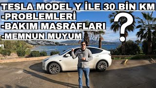 Tesla Model Y ile 30BİN km- Bakım Masrafları? Problemleri? Memnun Muyum?- Nasıl Geçti?