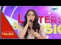 Aubrey Caraan promotes her latest single 'Hanggang Dito Na Lang' (NET25 Letters and Music)