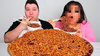 Noodles with Nancy my lawyer (Face Reveal)... MUKBANG