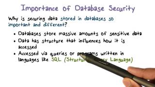 Importance of Database Security