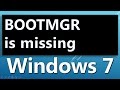BOOTMGR is missing System Restore HOW TO FIX BOOTMGR is missing System Restore HOW TO FIX