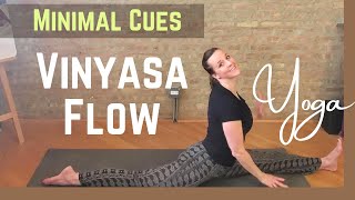 40 MINUTE YOGA FLOW with a few challenges and minimal cues. Vinyasa yoga home practice.